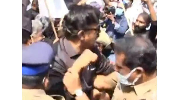 TPDK hold Black Flag Protest agains Modis TN Visit 