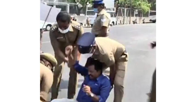 TPDK hold Black Flag Protest agains Modis TN Visit 