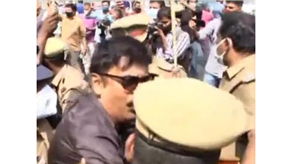 TPDK hold Black Flag Protest agains Modis TN Visit 