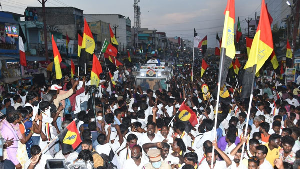 DMDK leader Vijayakanth begins Election Campaign at Gummidipoondi 