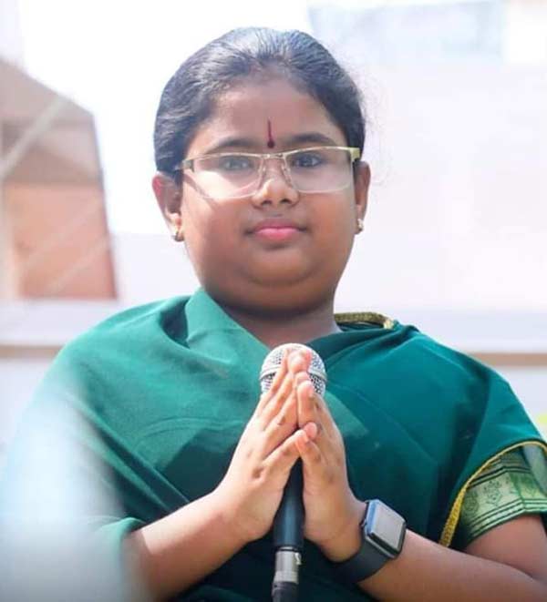 ADMK Minister Vellamandi Natarajans Grand daughter campaign