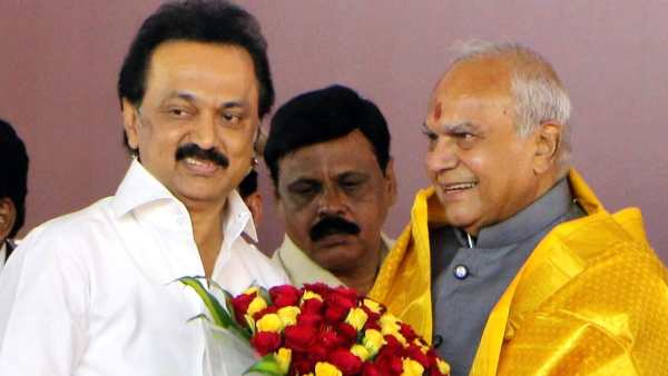 Mk Stalin birthday wishes to the Governor Banwarilal purohit Mk Stalin birthday wishes to the Governor Banwarilal purohit