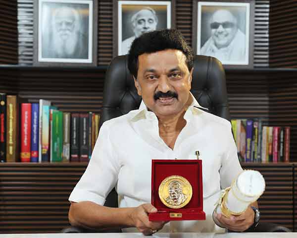MK Stalin receives Champions of Change Award 2020 