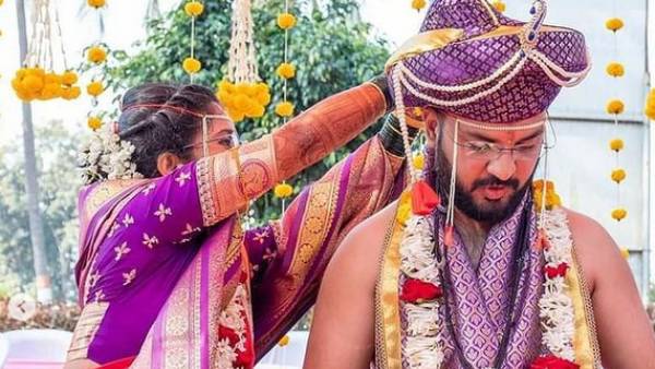 தாலி கட்டிய மணப்பெண்