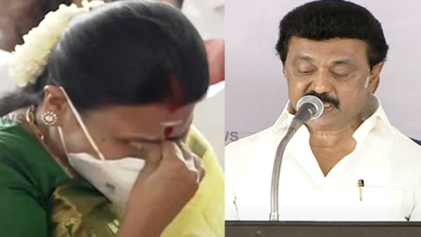 கண்ணீர் விட்ட துர்கா ஸ்டாலின் 