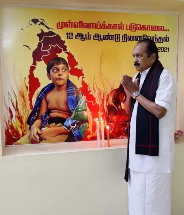 Vaiko observes May 18th Tamil Genocide Remembrance Day 