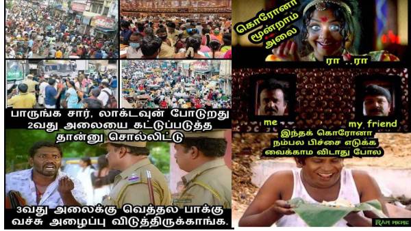 Viral memes collection on corona 3rd wave