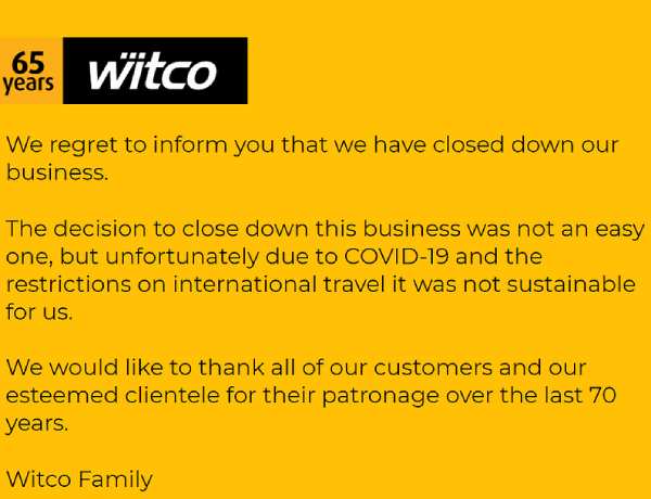 நிறுவனம் மூடல் நிறுவனம் மூடல்