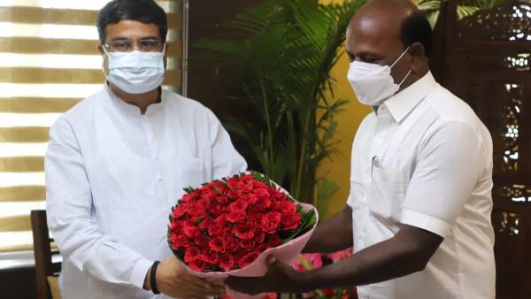 டெல்லியில் அமைச்சர் மா சுப்பிரமணியன்