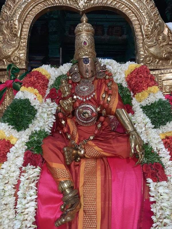 Aadi Mulaikottu festival Madurai Meenakshi amman blessed in Annam vehicle 