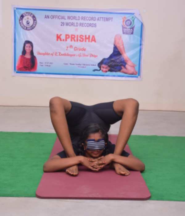 Prisha 11 year old girl won several awards and has set records 