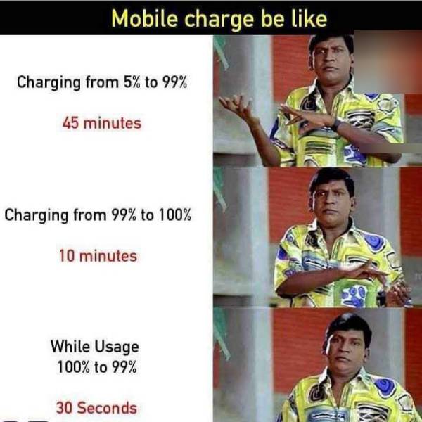 Viral memes collection on cell phone