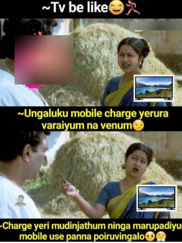 Viral memes collection on cell phone