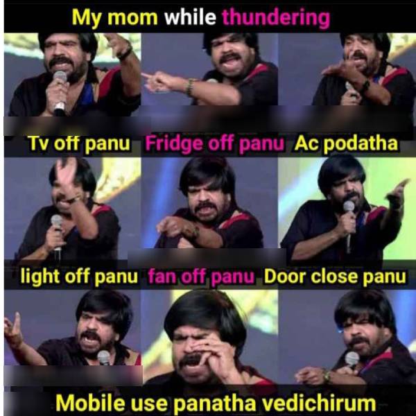 Viral memes collection on cell phone