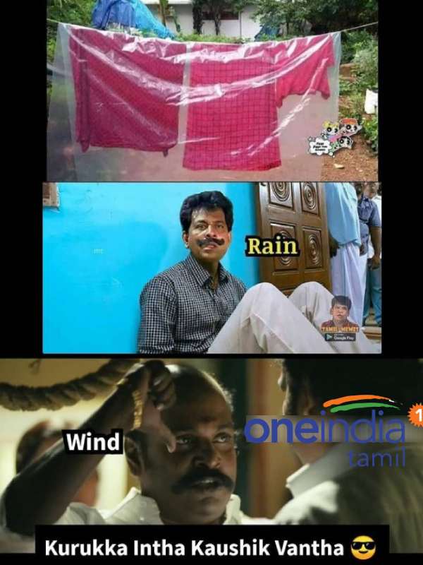 Viral memes collection on rain
