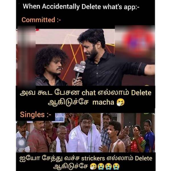 Viral memes collection on cell phone