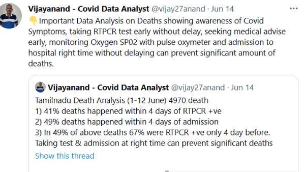 கொரோனா டேட்டா நிபுணர்