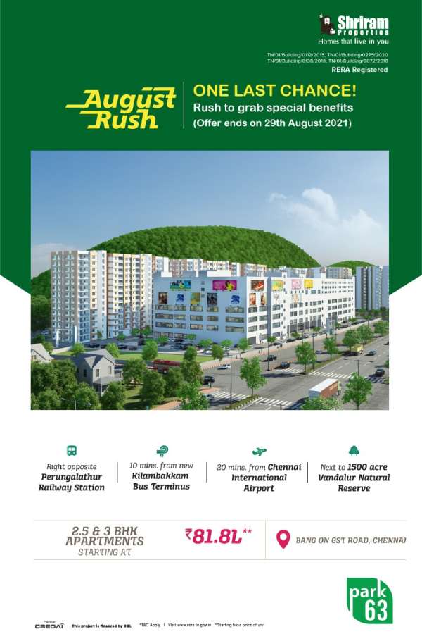  shriram properties in Perungalathur railway station