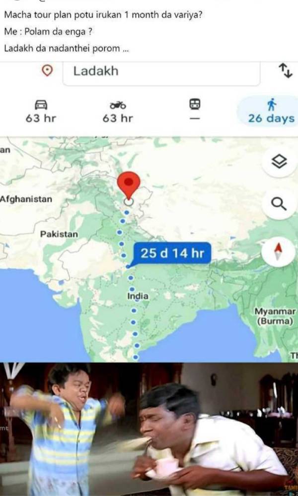 Viral memes collection on Ladakh