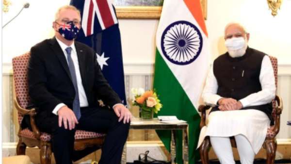 PM Modi meets Australia PM Scott Morrison and Japan PM Yoshihide Suga 