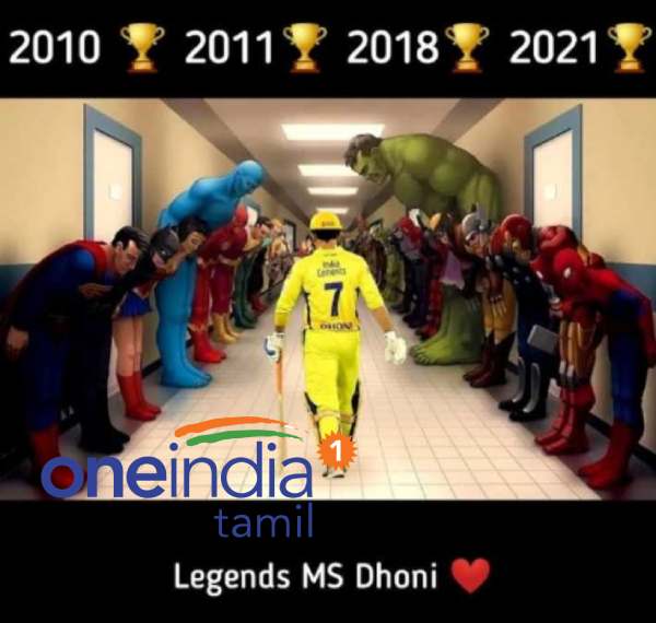 Memes on CSK winning IPL 2021 title