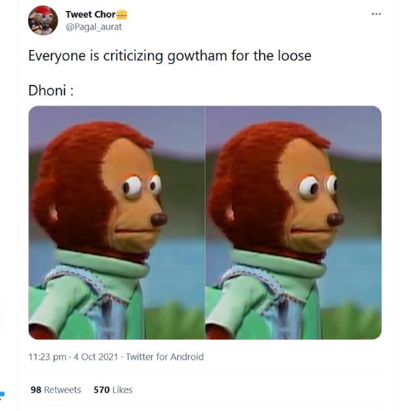 நழுவிய தோனி 