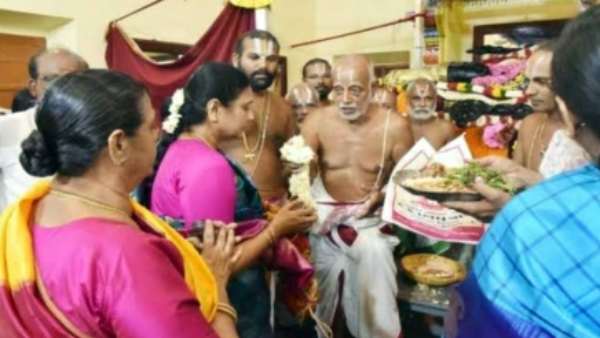 ஸ்ரீரங்கத்தில் வரவேற்பு 