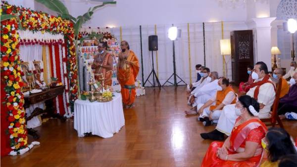 Subramanian Swamy participated in Navratri function at Rajapaksa house 