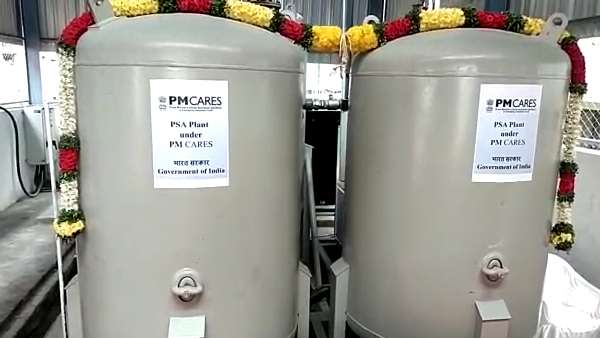 Prime Minister Narendra Modi today inaugurated the oxygen production plants at Ramanathapuram 