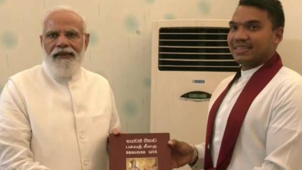 பிரதமர் மோடியுடன் நாமல் ராஜபக்சே சந்திப்பு 