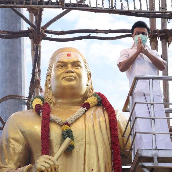  CM Stalin paid tribute to Devar Statue at Koripalayam 