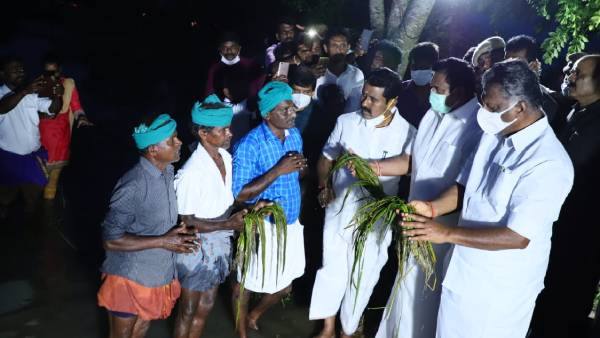  மயிலாடுதுறையில் ஓபிஎஸ்,இபிஎஸ் ஆய்வு