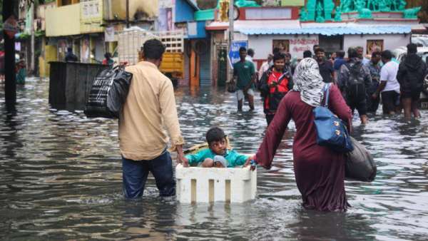சென்னையில் பெய்த் மழை 