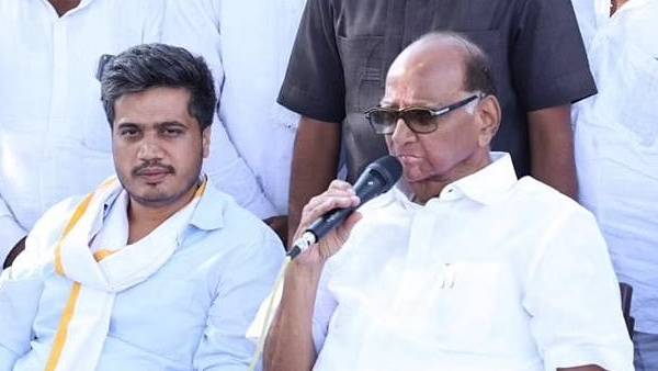 சரத்பவாரின் பேரனும் காவி கொடியும் 