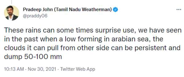  100 மி.மீ மழை கொட்டும்