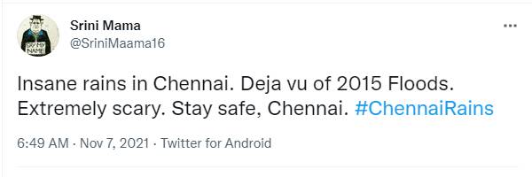 சென்னை மழை