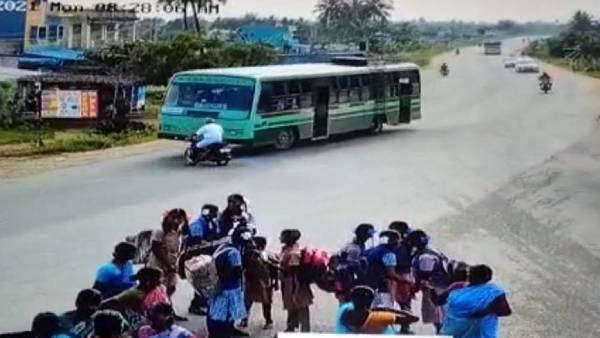 Man killed when a two wheeler collided with a government bus in Krishnagiri district 