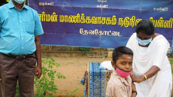 Tetanus vaccine for school students camp started 