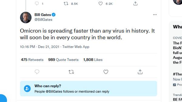 ஓமிக்ரான் வைரஸ் 