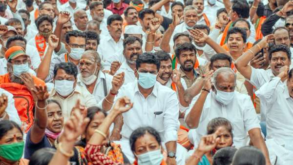 பாஜக போராட்டம் 