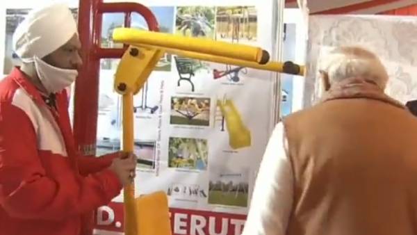 ஜிம்-க்கு சென்ற மோடி 