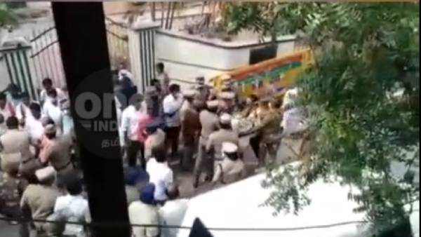  எஸ்.பி.யின் செயலுக்கு எதிர்ப்பு 