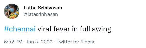 சென்னை காய்ச்சல் 