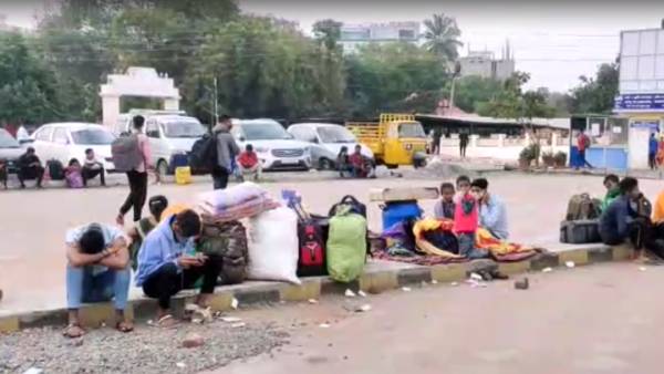 வடமாநில தொழிலாளர்கள் அவதி