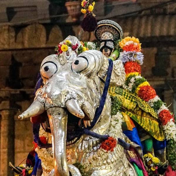 தேரில் எழுந்தருளிய நம்பெருமாள் 