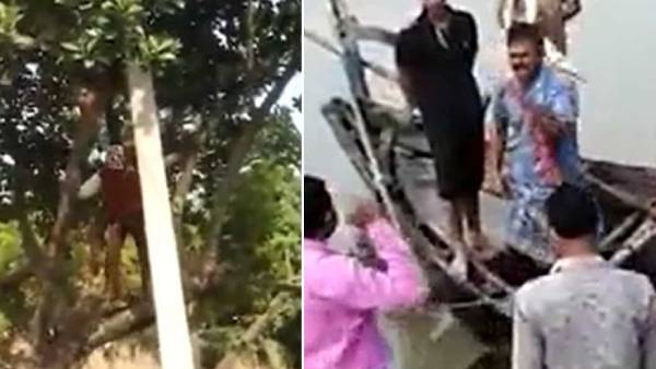 வலுக்கட்டாயமாக கீழே இறக்கினார்கள் 