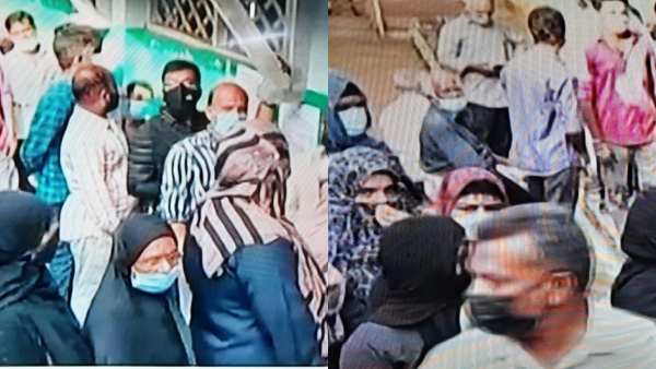 ஹிஜாப்பை அகற்ற சொல்லி வாக்குவாதம் 