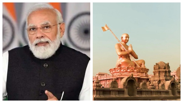 Statue of Equality: PM Modi to unveil 216-foot-tall statue of Ramanujar on today Statue of Equality: PM Modi to unveil 216-foot-tall statue of Ramanujar on today