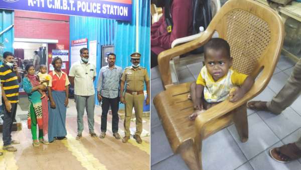 குழந்தையை மீட்ட போலீஸ் குழந்தையை மீட்ட போலீஸ்
