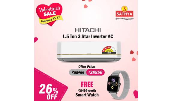30 Percent offer to Smart Watch: Sathya Showroom gives exclusive AC offers 